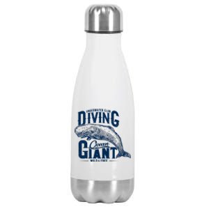 Underwater Club Diving Ocean Giant Wild And Free Stainless Steel Insulated Water Bottle