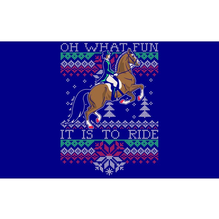 Ugly Christmas Dressage Horse Riding Funny Gift Bumper Sticker