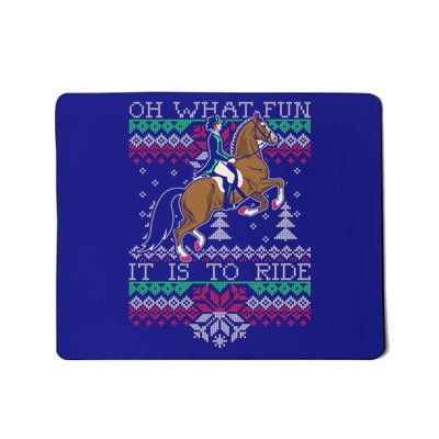 Ugly Christmas Dressage Horse Riding Funny Gift Mousepad