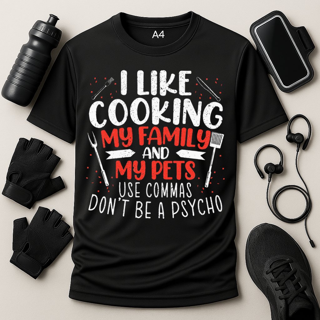Use Commas Don't Be A Psycho Grammar Police English Teacher Performance Shirt