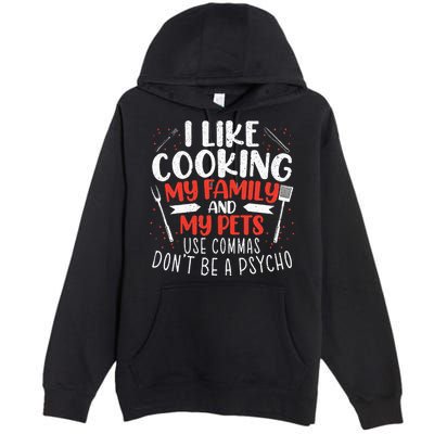 Use Commas Don't Be A Psycho Grammar Police English Teacher Premium Pullover Hoodie