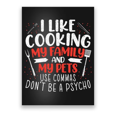 Use Commas Don't Be A Psycho Grammar Police English Teacher Poster