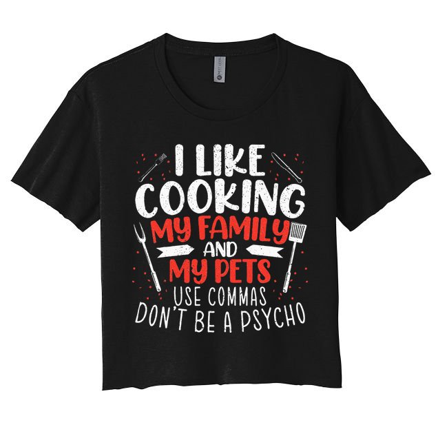 Use Commas Don't Be A Psycho Grammar Police English Teacher Crop Top