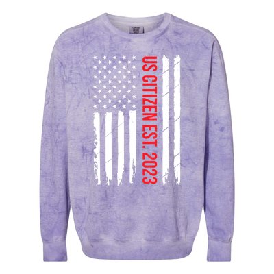 US Citizenship Decoration American New USA Citizen Colorblast Crewneck Sweatshirt