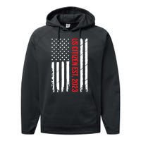 US Citizenship Decoration American New USA Citizen Performance Fleece Hoodie