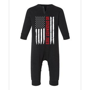 US Citizenship Decoration American New USA Citizen Infant Fleece One Piece