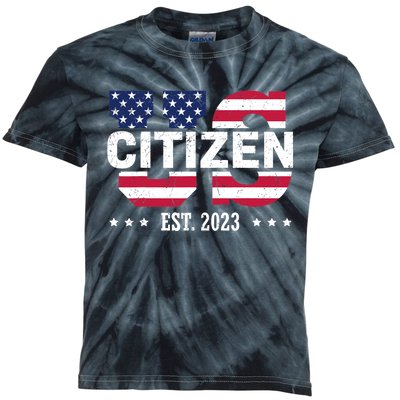 US Citizenship Decoration American New USA Citizen Kids Tie-Dye T-Shirt