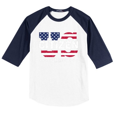 US Citizenship Decoration American New USA Citizen Baseball Sleeve Shirt