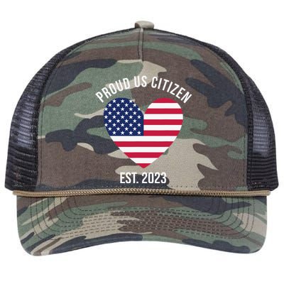 US Citizenship Decoration American New USA Citizen Retro Rope Trucker Hat Cap