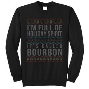 Ugly Christmas Drinking Funny Bourbon Holiday Party Sweatshirt