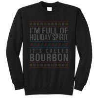 Ugly Christmas Drinking Funny Bourbon Holiday Party Tall Sweatshirt