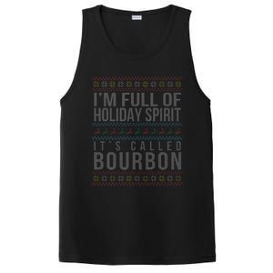 Ugly Christmas Drinking Funny Bourbon Holiday Party PosiCharge Competitor Tank