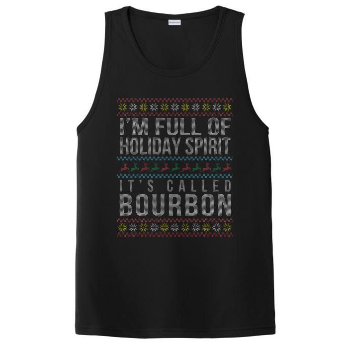 Ugly Christmas Drinking Funny Bourbon Holiday Party PosiCharge Competitor Tank