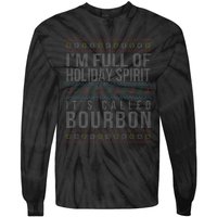 Ugly Christmas Drinking Funny Bourbon Holiday Party Tie-Dye Long Sleeve Shirt