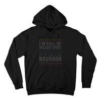 Ugly Christmas Drinking Funny Bourbon Holiday Party Tall Hoodie