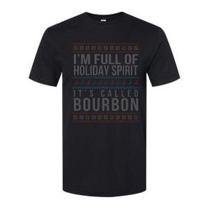 Ugly Christmas Drinking Funny Bourbon Holiday Party Softstyle CVC T-Shirt