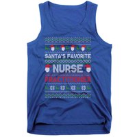 Ugly Christmas Design Santas Favorite Nurse Practitioner Gift Tank Top