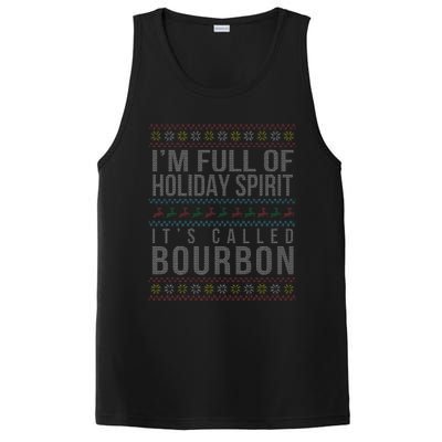 Ugly Christmas Drinking Funny Bourbon Holiday Party PosiCharge Competitor Tank