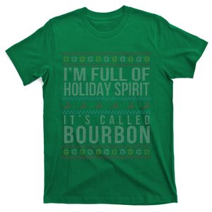 Ugly Christmas Drinking Funny Bourbon Holiday Party T-Shirt