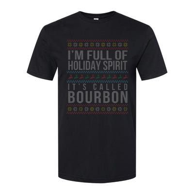 Ugly Christmas Drinking Funny Bourbon Holiday Party Softstyle CVC T-Shirt