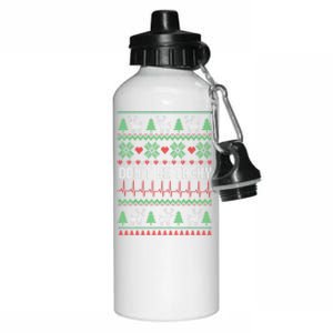 Ugly Christmas Dont Be Tachy Cardiac Nurse Cardiac Icu Xmas Gift Aluminum Water Bottle