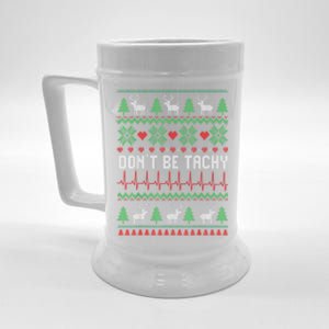 Ugly Christmas Dont Be Tachy Cardiac Nurse Cardiac Icu Xmas Gift Beer Stein