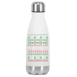 Ugly Christmas Dont Be Tachy Cardiac Nurse Cardiac Icu Xmas Gift Stainless Steel Insulated Water Bottle