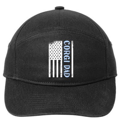 USA Corgi Design For Men Men Corgi Outfit USA Corgi 7-Panel Snapback Hat