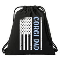 USA Corgi Design For Men Men Corgi Outfit USA Corgi Drawstring Bag