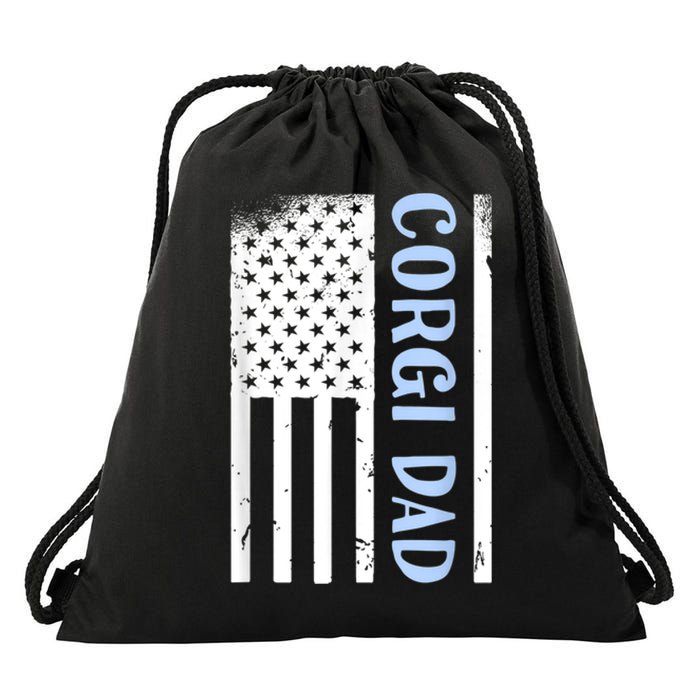 USA Corgi Design For Men Men Corgi Outfit USA Corgi Drawstring Bag