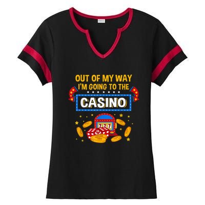 Unny Casino Design For Men Women Casino Gambler Gambling Ladies Halftime Notch Neck Tee