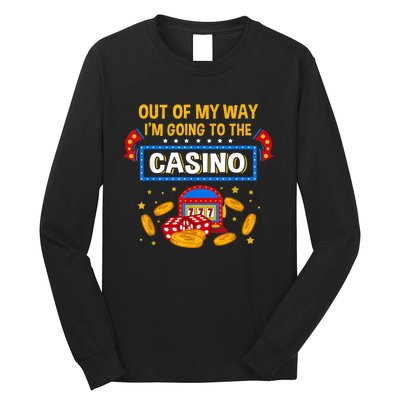 Unny Casino Design For Men Women Casino Gambler Gambling Long Sleeve Shirt