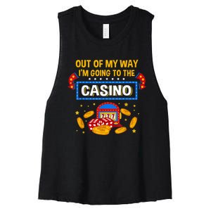 Unny Casino Design For Men Women Casino Gambler Gambling Women's Racerback Cropped Tank