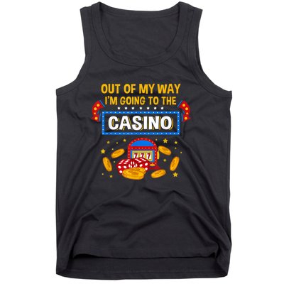 Unny Casino Design For Men Women Casino Gambler Gambling Tank Top