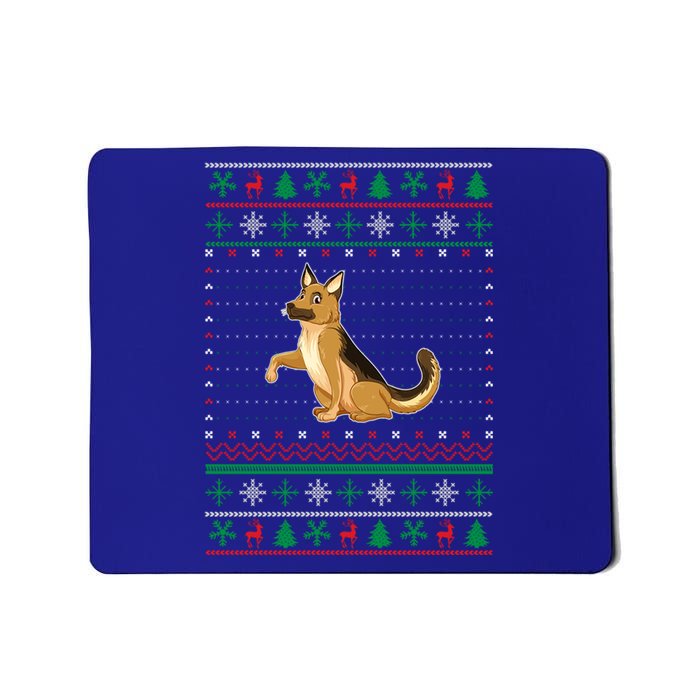 Ugly Christmas Decoration Ger Shepherd Dog Xmas Gift Mousepad