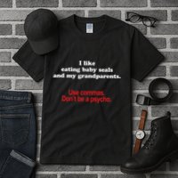 Use Commas Dont Be A Psycho Funny Grammar Police Tall T-Shirt