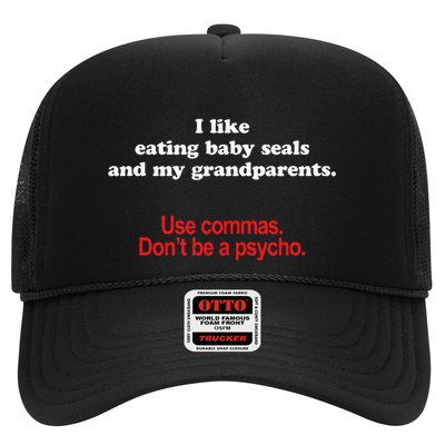 Use Commas Dont Be A Psycho Funny Grammar Police Trucker Hat