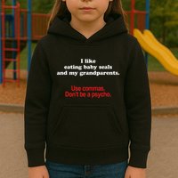 Use Commas Dont Be A Psycho Funny Grammar Police Kids Hoodie
