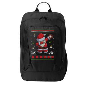 Ugly Christmas Dabbing Santa Claus Baseball Xmas Pajamas Great Gift City Backpack