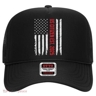 Us Citizenship Decoration American New Usa Citizen High Crown Mesh Back Trucker Hat