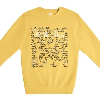 US Constitution Day We The People Premium Crewneck Sweatshirt