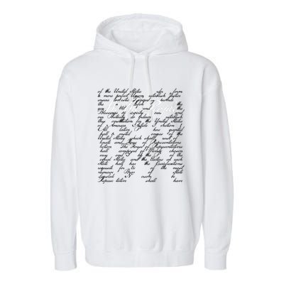 US Constitution Day We The People Garment-Dyed Fleece Hoodie