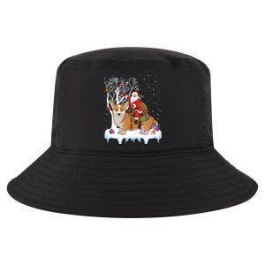 Ugly Corgi Dog Xmas Gift Funny Santa Riding Corgi Christmas Gift Cool Comfort Performance Bucket Hat