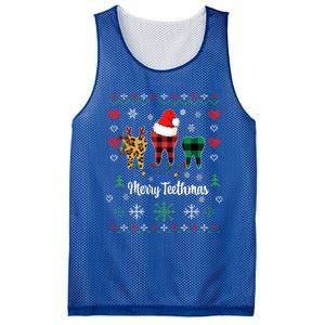 Ugly Christmas Dentist Th Dental Hygienist Assistant Gift Mesh Reversible Basketball Jersey Tank