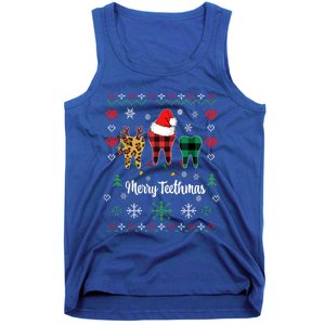 Ugly Christmas Dentist Th Dental Hygienist Assistant Gift Tank Top