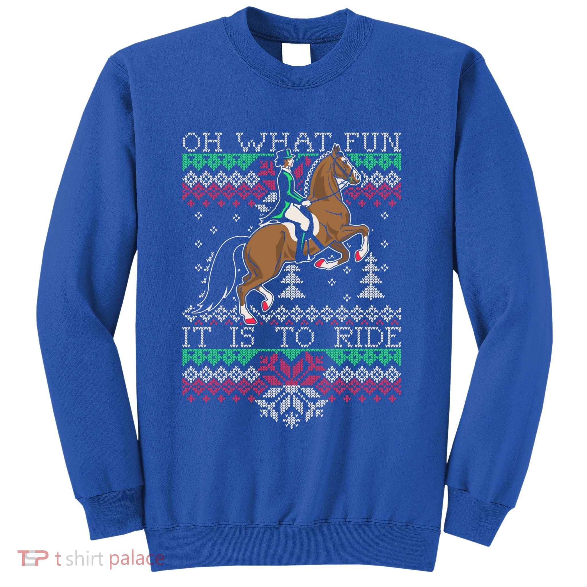 Ugly Christmas Dressage Horse Riding Cute Gift Sweatshirt