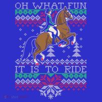 Ugly Christmas Dressage Horse Riding Cute Gift Premium T-Shirt