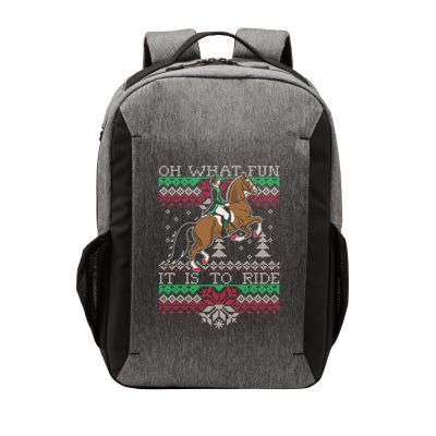 Ugly Christmas Dressage Horse Riding Cute Gift Vector Backpack