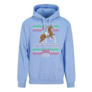 Ugly Christmas Dressage Horse Riding Cute Gift Unisex Surf Hoodie