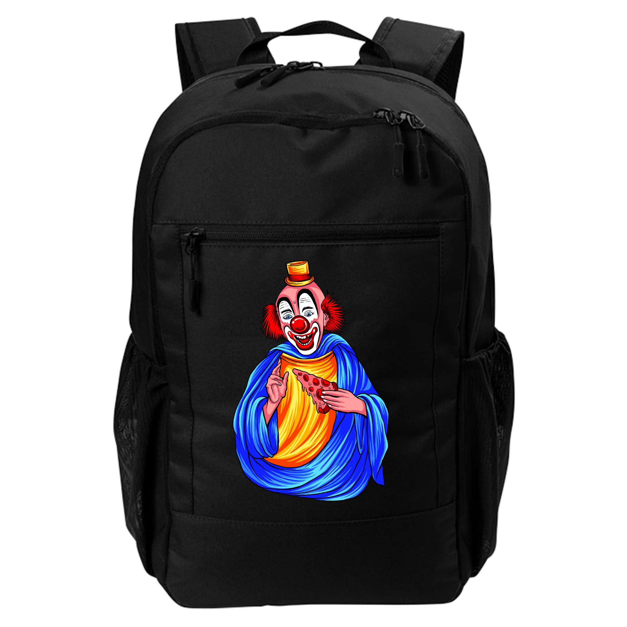 Ugly Clown Eating Pizza Backpack